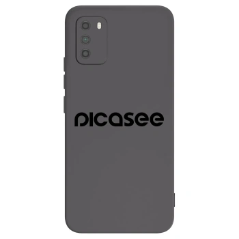 Picasee Μαύρη θήκη σιλικόνης για Xiaomi Poco M3 - Picasee - new logo - black