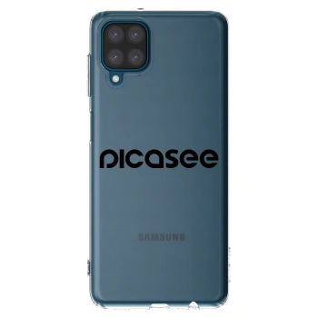 Picasee διαφανής θήκη σιλικόνης Samsung Galaxy A12 A125F - Picasee - new logo - black