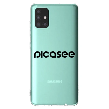 Picasee διαφανής θήκη σιλικόνης Samsung Galaxy M31s - Picasee - new logo - black