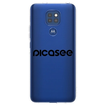 Picasee διαφανής θήκη σιλικόνης Motorola Moto G9 Play - Picasee - new logo - black