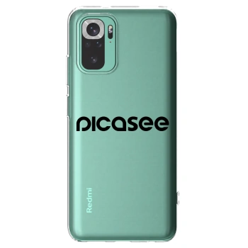 Picasee διαφανής θήκη σιλικόνης Xiaomi Redmi Note 10 Pro - Picasee - new logo - black