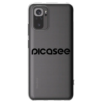 Picasee διαφανής θήκη σιλικόνης Xiaomi Redmi Note 10S - Picasee - new logo - black