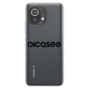 Picasee διαφανής θήκη σιλικόνης Xiaomi Mi 11 - Picasee - new logo - black