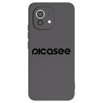 Picasee Μαύρη θήκη σιλικόνης για Xiaomi Mi 11 - Picasee - new logo - black