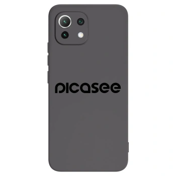 Picasee Μαύρη θήκη σιλικόνης για Xiaomi Mi 11 Lite - Picasee - new logo - black