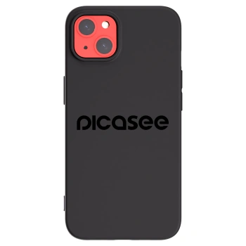 Picasee Μαύρη θήκη σιλικόνης για Apple iPhone 13 - Picasee - new logo - black