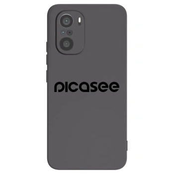 Picasee Μαύρη θήκη σιλικόνης για Xiaomi Poco F3 - Picasee - new logo - black