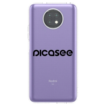 Picasee διαφανής θήκη σιλικόνης Xiaomi Redmi Note 9T - Picasee - new logo - black