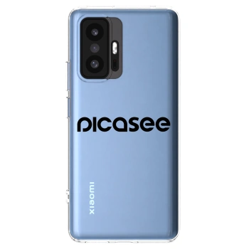 Picasee διαφανής θήκη σιλικόνης Xiaomi 11T - Picasee - new logo - black