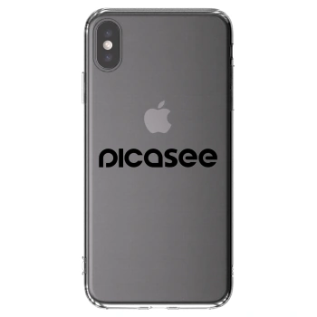 Picasee διαφανής θήκη σιλικόνης Apple iPhone XS Max - Picasee - new logo - black