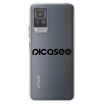 Picasee διαφανής θήκη σιλικόνης Vivo X60 Pro 5G - Picasee - new logo - black