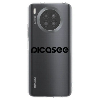 Picasee διαφανής θήκη σιλικόνης Huawei Nova 8i - Picasee - new logo - black