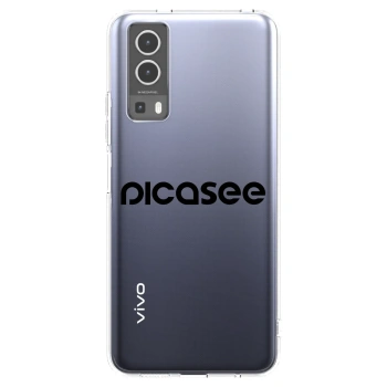 Picasee διαφανής θήκη σιλικόνης Vivo Y72 5G - Picasee - new logo - black