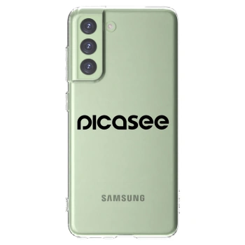 Picasee διαφανής θήκη σιλικόνης Samsung Galaxy S21 FE 5G - Picasee - new logo - black