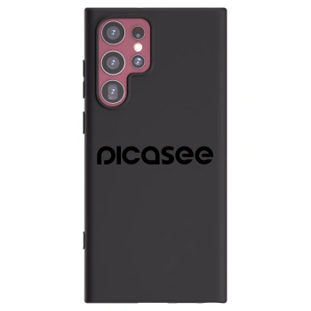 Picasee Μαύρη θήκη σιλικόνης για Samsung Galaxy S22 Ultra 5G - Picasee - new logo - black