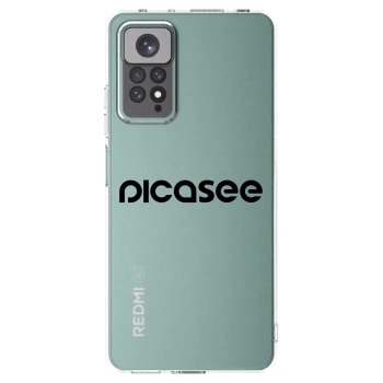 Picasee διαφανής θήκη σιλικόνης Xiaomi Redmi Note 11 - Picasee - new logo - black
