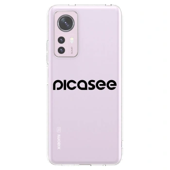 Picasee διαφανής θήκη σιλικόνης Xiaomi 12 - Picasee - new logo - black