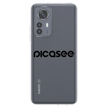 Picasee διαφανής θήκη σιλικόνης Xiaomi 12 Pro - Picasee - new logo - black