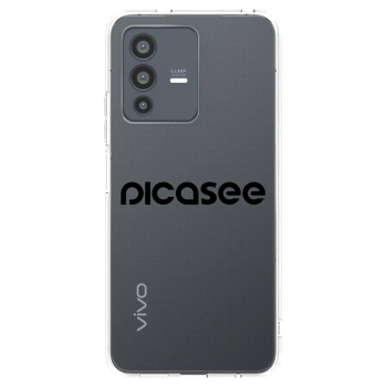 Picasee διαφανής θήκη σιλικόνης Vivo V23 5G - Picasee - new logo - black