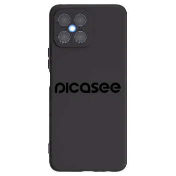 Picasee Μαύρη θήκη σιλικόνης για Honor X8 4G - Picasee - new logo - black