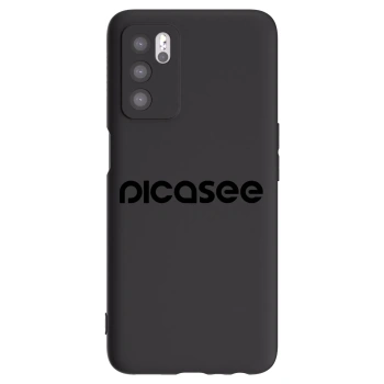 Picasee Μαύρη θήκη σιλικόνης για OPPO A16 - Picasee - new logo - black