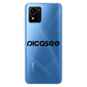 Picasee διαφανής θήκη σιλικόνης Vivo Y01 - Picasee - new logo - black
