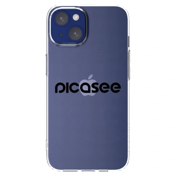 Picasee διαφανής θήκη σιλικόνης Apple iPhone 14 - Picasee - new logo - black