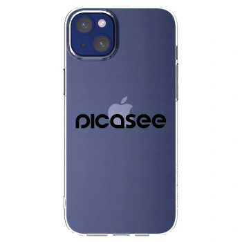 Picasee διαφανής θήκη σιλικόνης Apple iPhone 14 Plus - Picasee - new logo - black