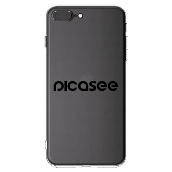 Picasee διαφανής θήκη σιλικόνης Apple iPhone 8 Plus - Picasee - new logo - black