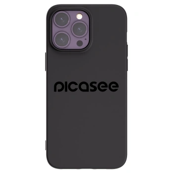 Picasee Μαύρη θήκη σιλικόνης για Apple iPhone 14 Pro Max - Picasee - new logo - black
