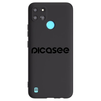 Picasee Μαύρη θήκη σιλικόνης για Realme C21Y - Picasee - new logo - black