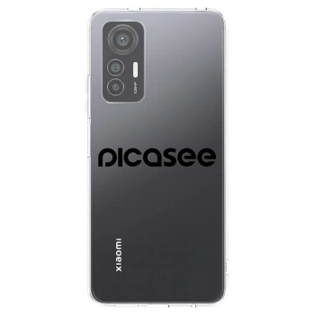 Picasee διαφανής θήκη σιλικόνης Xiaomi 12 Lite - Picasee - new logo - black