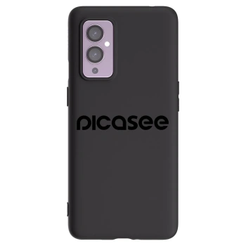 Picasee Μαύρη θήκη σιλικόνης για OnePlus 9 - Picasee - new logo - black