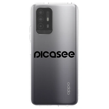 Picasee διαφανής θήκη σιλικόνης OPPO A94 5G - Picasee - new logo - black