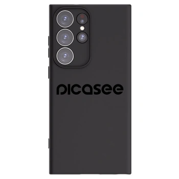 Picasee Μαύρη θήκη σιλικόνης για Samsung Galaxy S23 Ultra 5G - Picasee - new logo - black