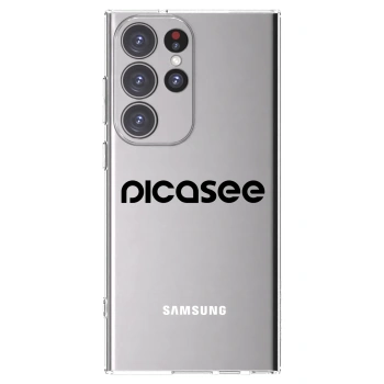 Picasee διαφανής θήκη σιλικόνης Samsung Galaxy S23 Ultra 5G - Picasee - new logo - black