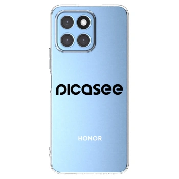 Picasee διαφανής θήκη σιλικόνης Honor X8 5G - Picasee - new logo - black