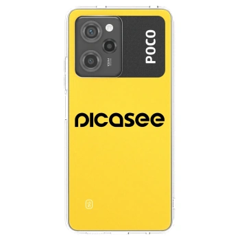 Picasee διαφανής θήκη σιλικόνης Xiaomi Poco X5 Pro - Picasee - new logo - black
