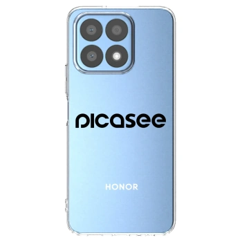 Picasee διαφανής θήκη σιλικόνης Honor X8a - Picasee - new logo - black