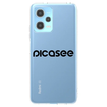 Picasee διαφανής θήκη σιλικόνης Xiaomi Redmi Note 12 5G - Picasee - new logo - black
