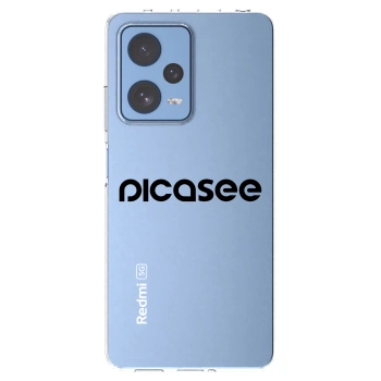 Picasee διαφανής θήκη σιλικόνης Xiaomi Redmi Note 12 Pro 5G - Picasee - new logo - black