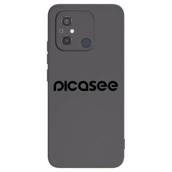 Picasee Μαύρη θήκη σιλικόνης για Xiaomi Redmi 12C - Picasee - new logo - black