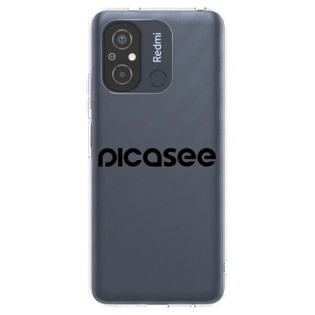 Picasee διαφανής θήκη σιλικόνης Xiaomi Redmi 12C - Picasee - new logo - black
