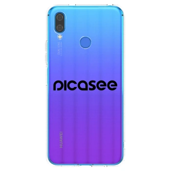 Picasee διαφανής θήκη σιλικόνης Huawei Nova 3i - Picasee - new logo - black