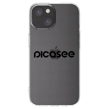 Picasee διαφανής θήκη σιλικόνης Apple iPhone 15 - Picasee - new logo - black