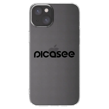 Picasee διαφανής θήκη σιλικόνης Apple iPhone 15 Plus - Picasee - new logo - black