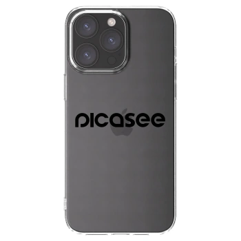 Picasee διαφανής θήκη σιλικόνης Apple iPhone 15 Pro Max - Picasee - new logo - black