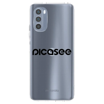 Picasee διαφανής θήκη σιλικόνης Motorola Moto G62 - Picasee - new logo - black