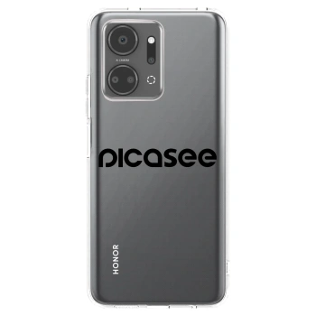 Picasee διαφανής θήκη σιλικόνης Honor X7a - Picasee - new logo - black