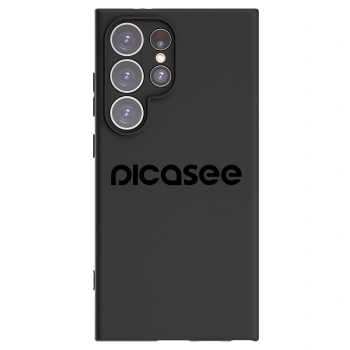 Picasee Μαύρη θήκη σιλικόνης για Samsung Galaxy S24 Ultra S928B 5G - Picasee - new logo - black